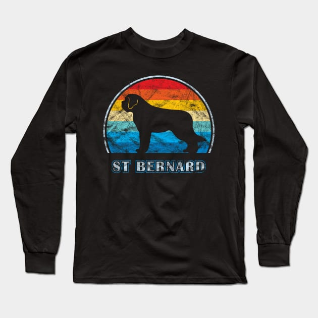 St Bernard Vintage Design Dog Long Sleeve T-Shirt by millersye